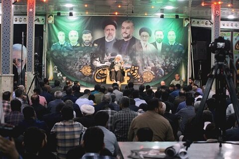 حجت‌الاسلام والمسلمین غفوری، در مراسم بزرگداشت « شهدای خدمت» در مسجدالنبی (ص) کرمانشاه