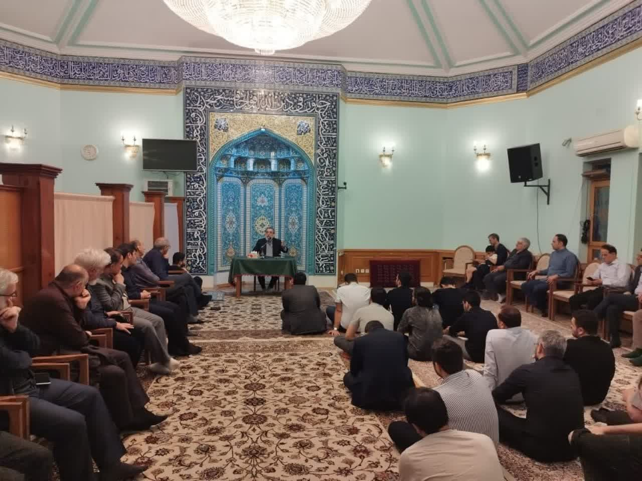 آیین گرامیداشت شهدای خدمت در مسجد خاتم الانبیا(ص) مسکو