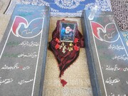 کلیپ| مراسم ارتحال امام خمینی و غبار روبی شهدا در خنداب