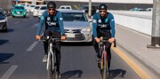 دو عازمین حج سائیکل پر طویل سفر کرکے انگلینڈ سے مدینہ منورہ پہنچے