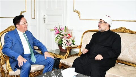 وزیر اوقاف مصر و سفیر قزاقستان