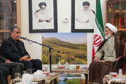 تصاویر/ دیدار رئیس سازمان انرژی اتمی با امام جمعه شهرکرد