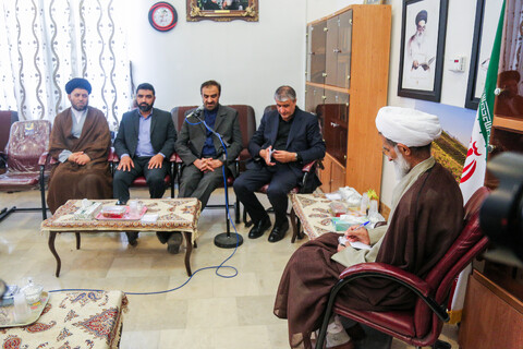 تصاویر/ دیدار رئیس سازمان انرژی اتمی با امام جمعه شهرکرد