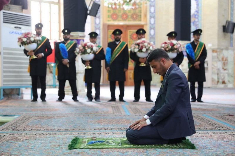 استاندار نجف "خادم مسجد جمکران" شد + عکس