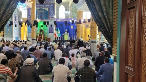تصاویر/ اقامه نماز جمعه شهرستان گرمی