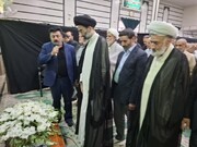 پیکر پدر شهید نائینی در کاشان تشییع شد