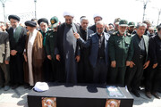 تصاویر / اقامه نماز و تشییع پیکر آیت الله طه‌محمدی در همدان
