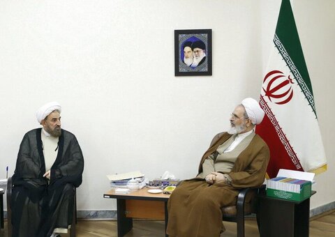 دیدار سفیر ایران در واتیکان با آیت الله اعرافی