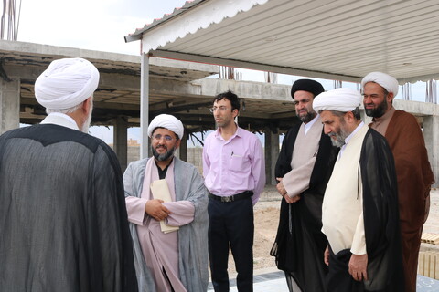 تصاویر/ بازدید مسئول دبیرخانه شورای عالی حوزه‌های علمیه از پروژه عمرانی بسطام
