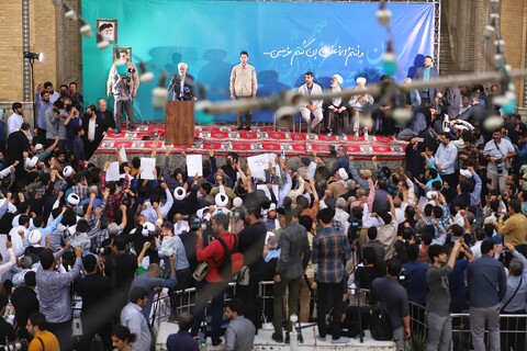 تصاویر/ سفر انتخاباتی «سعید جلیلی» به قم