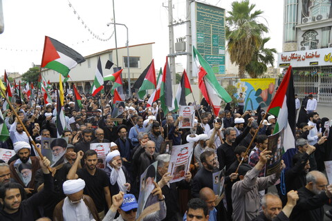 تصاویر/ راهپیمایی نمازگزاران قمی در حمایت از مردم مظلوم غزه و محکومیت جنایات رژیم کودک‌کش صهیونیستی