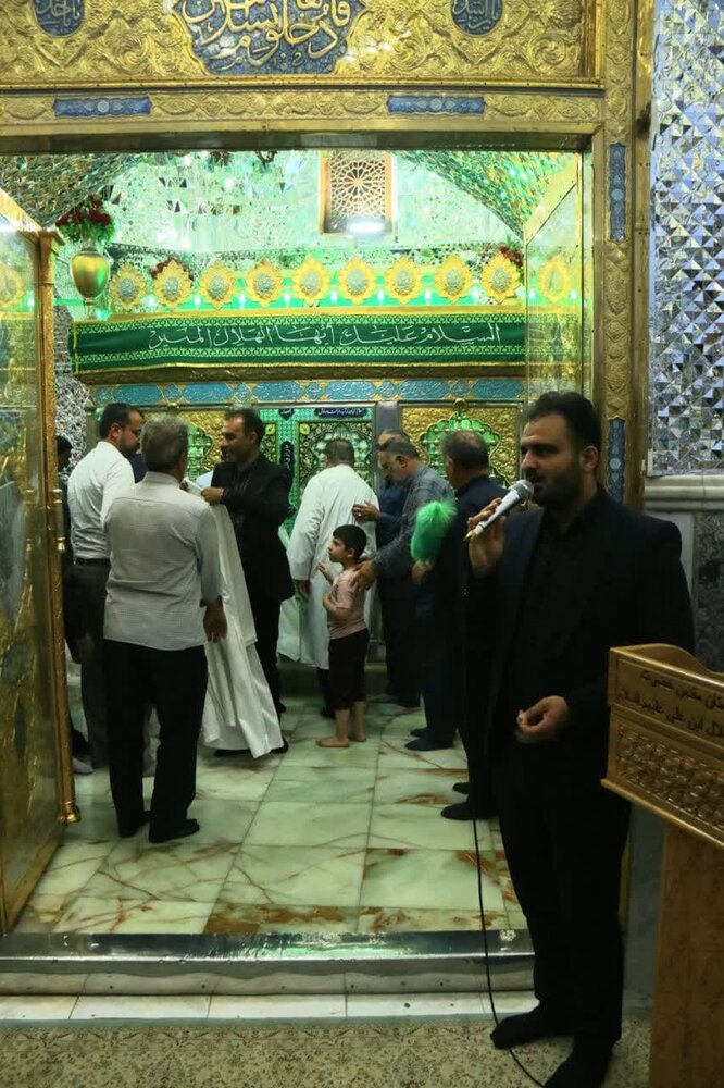 ضریح مطهر حضرت هلال بن علی (ع) غبارروبی و عطر افشانی شد