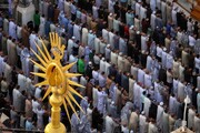 فیلم | نماز عید قربان در جوار مرقد حضرت امیر مؤمنان علی (ع) برگزار شد