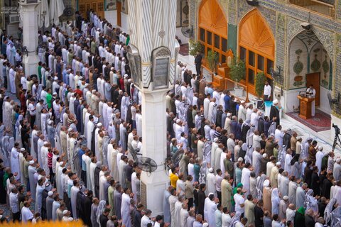 إقامة صلاة عيد الأضحى المُبارك في صحن أمير المؤمنين (عليه السلام)