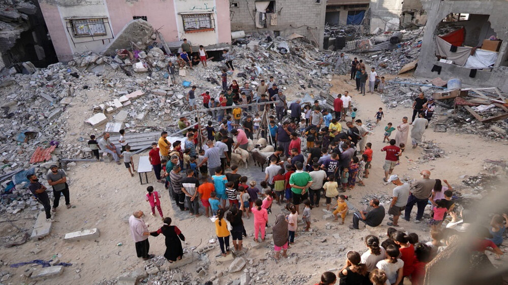 أطفال غزة يستقبلون عيد الأضحى من وسط الدمار