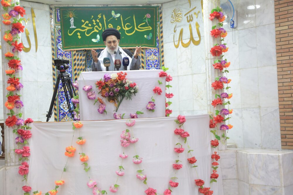 إمام جمعة النجف: من أعظم الحسنات التي سجّلها العراقيون انتصارات الحشد الشعبي إمام جمعة النجف: من أعظم الحسنات التي سجّلها العراقيون انتصارات الحشد الشعبي