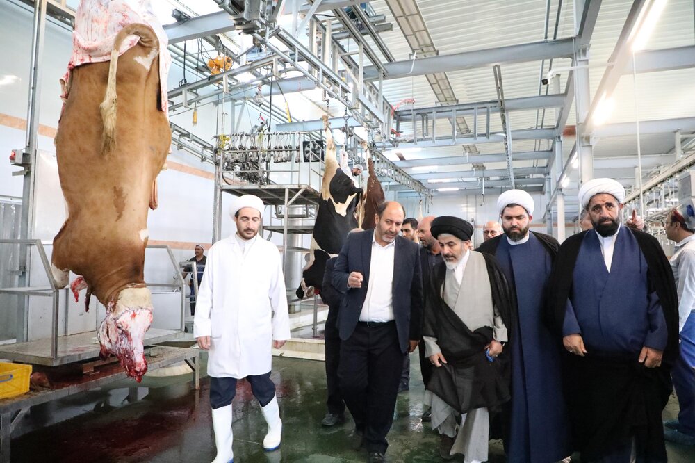 بازدید نماینده ولی فقیه در آذربایجان غربی از روند ذبح شرعی در کشتارگاه دام
