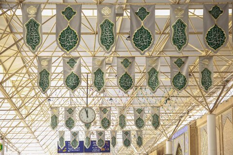 نشر معالم الزينة والفرح في العتبة العلوية بمناسبة حلول عيد الغدير