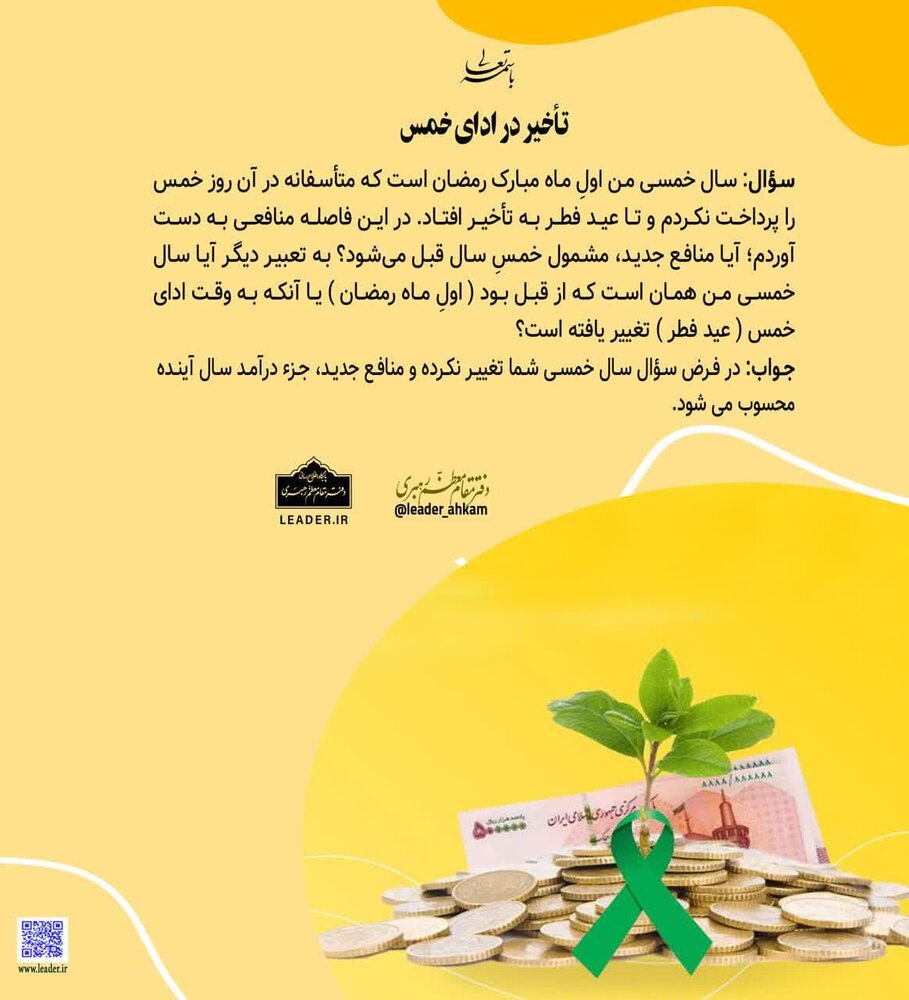 احکام شرعی | تأخیر در أدای خمس