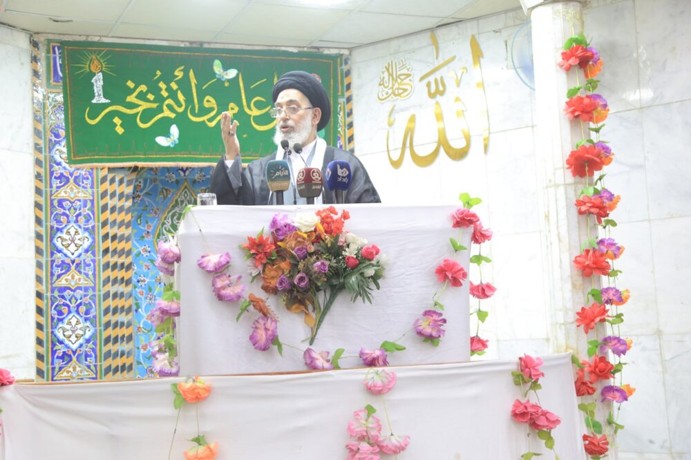 إن اعتبار يوم الغدير عيداً وطنياً في العراق هو انتصار لرسول الله (ص)/ إن الذي يهدد أمن العراق هو الإرهاب وداعش والأزمات الداخلية وليس الحشد ولا ايران إن اعتبار يوم الغدير عيداً وطنياً في العراق هو انتصار لرسول الله (ص)/ إن الذي يهدد أمن العراق هو الإرهاب وداعش والأزمات الداخلية وليس الحشد ولا ايران