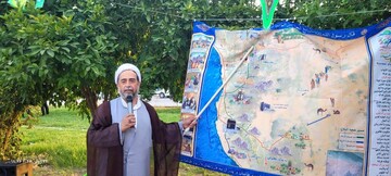 آئین پرده‌خوانی واقعه غدیر خم در شهر چرام برگزار شد+ عکس