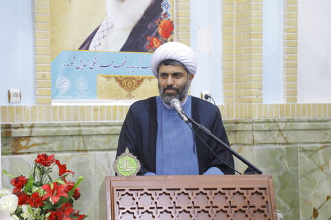 تصاویر / همایش "مهرواره قلم و غدیر" در بقعه مطهر علی بن بابویه قمی(ره)