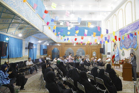 تصاویر / همایش "مهرواره قلم و غدیر" در بقعه مطهر علی بن بابویه قمی(ره)