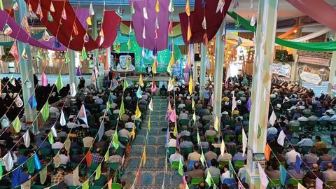 تصاویر/ جشن عید غدیرخم و مراسم عمامه‌گذاری طلاب در میاندوآب