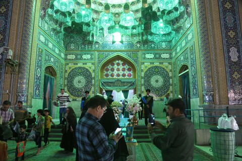 تصاویر/ حال و هوای مسجد مقدس جمکران در شب عید غدیر