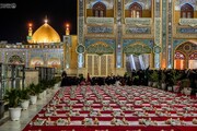 تصاویر/ اطعام زائران آستان علوی در صحن حضرت فاطمه (س) به مناسبت عید غدیر