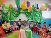 تصاویر/ جشن عید غدیر ویژه کودکان مهد کودک ریحانه وابسته به مدرسه علمیه فاطمه الزهرا ساوه