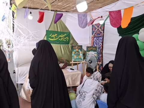 تصاویر/ موکب علوی مدرسه علمیه فاطمه الزهراء(س)کاشان درروز عید غدیر