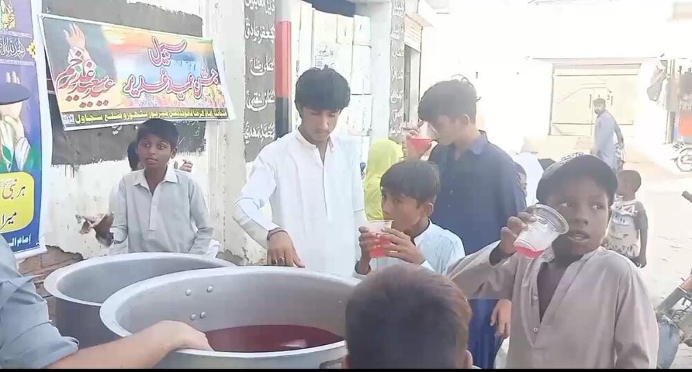 میرپوربٹھورو (ضلع سجاول) پاکستان میں غدیر کے موقع پر سبیل کا اہتمام