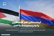 عکس نوشت| ارمنستان هم فلسطین را به رسمیت شناخت