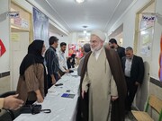 فیلم| بازدید نماینده ولی فقیه در استان کردستان از شعب اخذ رای در شهرستان قروه