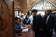 تصاویر/ حضور نماینده ولی فقیه در استان اردبیل پای صندوق رأی