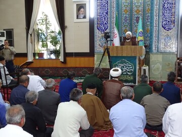 تصاویر/ آیین عبادی سیاسی نماز جمعه چهاربرج