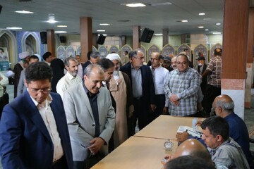 تصاویر/ حضور حداکثری مردم ماهدشت پاس صندق های رای