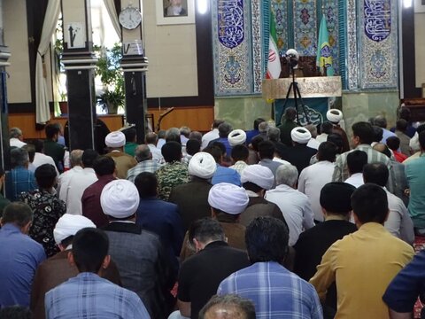تصاویر/ آیین عبادی سیاسی نماز جمعه چهاربرج