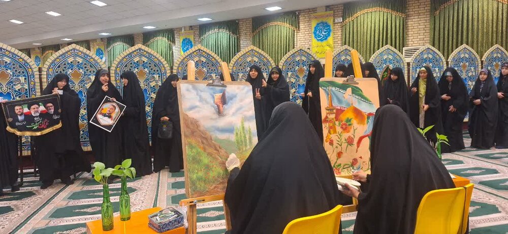 حضور پر شور طلاب و کارکنان جامعه الزهرا (س) در انتخابات