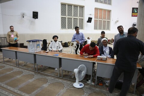 تصاویر/ تصاویری از آخرین ساعات پایانی اخذ رای در مساجد و مدارس پردیسان