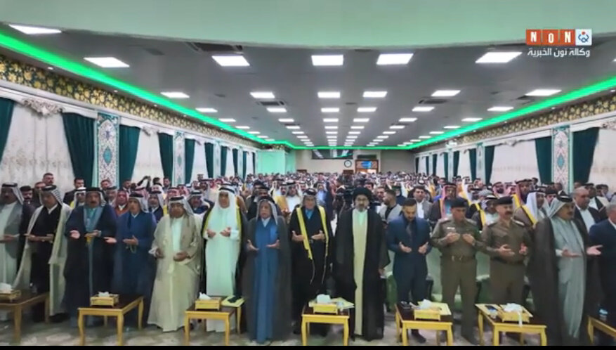 قبائل العراق تجتمع في كربلاء وتبعث رسالة للمرجع السيستاني + فيديو