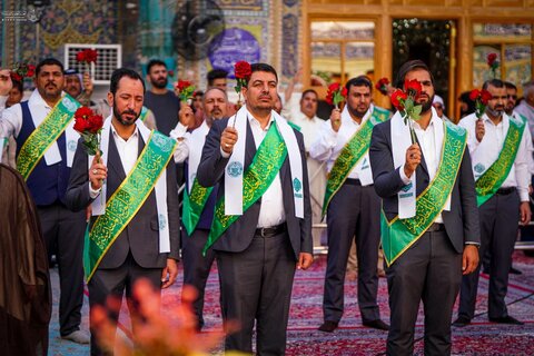 خدَمُ العتبةِ العلويّةِ المقدّسةِ يستذكرون يوم المباهلة