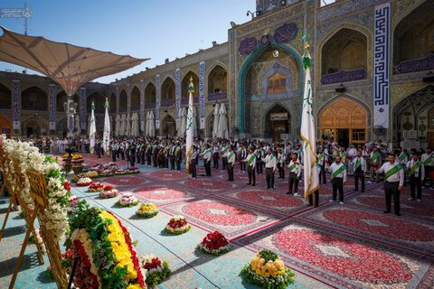 خدَمُ العتبةِ العلويّةِ المقدّسةِ يستذكرون يوم المباهلة