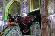 تصاویر/ سیاه‌پوش شدن حرم امام حسین (ع) در آستانه فرارسیدن محرم