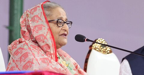 ছবি: বাংলাদেশের প্রধানমন্ত্রী শেখ হাসিনা