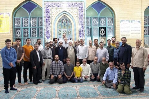 تصاویر/ حضور امام ‌جمعه کرمانشاه در مسجد «ثارالله» شهرک ظفر کرمانشاه