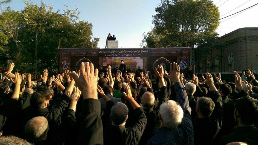 اجتماع عظیم عزاداران حسینی در تبریز
