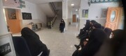 تصاویر/ آیین سیاه پوش کردن مدرسه علمیه فاطمه الزهرا(س) ساوه
