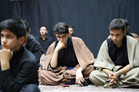 تصاویر/ مراسم عزاداری دهه اول محرم در مدرسه علمیه امام باقر (ع) کامیاران